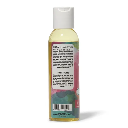 Vista 2 de Kurlee Belle Kurlee Tropical Oils Blend, 4 onzas líquidas, estimula el crecimiento, prechampú para añadir volumen y brillo