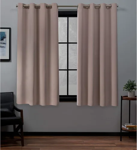 Vista 11 de Exclusive Home Curtains - Par de paneles de cortinas, modelo Academy, con ojales para bloqueo total de luz Blanco
