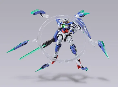 Vista 7 de Bandai Traje móvil Gundam 57535-Metal Build 00 Qan T, multicolor, 19258