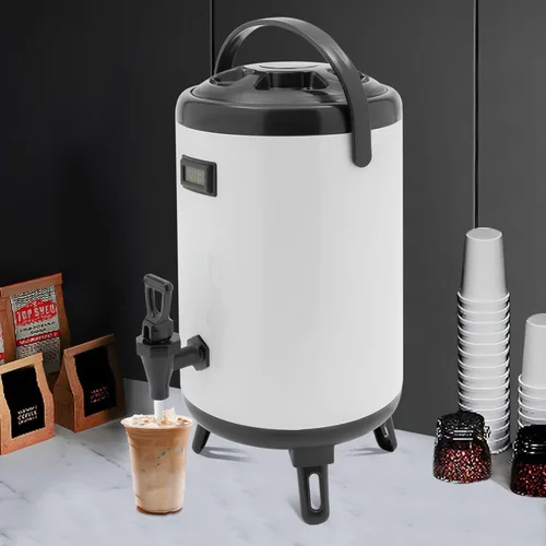 Vista 13 de Dispensador de bebidas calientes, dispensador de bebidas con aislamiento de acero inoxidable, dispensador de bebidas frías y calientes