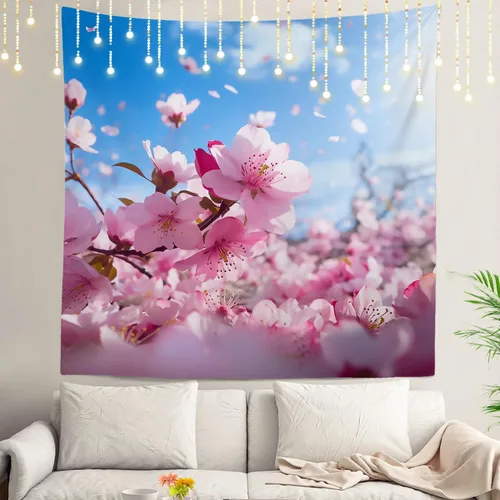 Vista 123 de Shrahala Modern Abstract Artwork Wall Tapestry, Orange Black Beige Wall Hanging Large Tapestry Decoration Polyester Fiber White Hem Around for Dorm