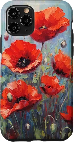 Vista 28 de Funda para iPhone 12/12 Pro Red Poppies Flowers In A Field