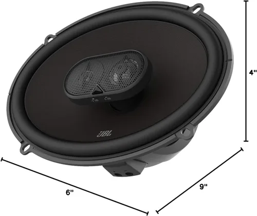 Vista 8 de JBL Sistema de altavoces de audio para automóvil multielemento elevador de 6" x 9", color negro