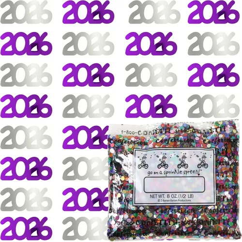 Vista 21 de Confetti Year 2023 Blue Royal, Orange Combo - 2 bolsas de media onza (1 oz)
