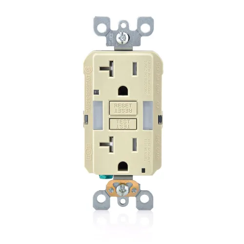 Vista 38 de Leviton SmartlockPro - Combinación GFCI de autocomprobación 15A con USB tipo A y tipo C en pared, cargador USB para teléfonos inteligentes y Blanco