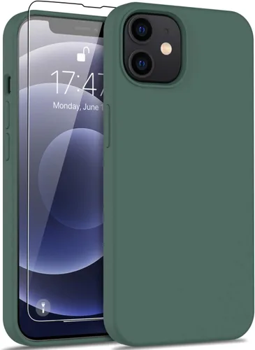 Vista 84 de bemal Funda para iPhone 14 Pro con protector de pantalla, silicona líquida de ajuste delgado, forro de microfibra suave, diseñada para mujeres