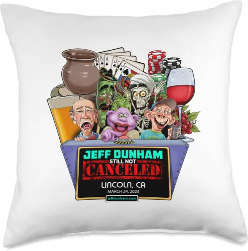 Vista 4 de JEFF DUNHAM Lincoln, CA (2023) - Almohada de 16 x 16 pulgadas, multicolor
