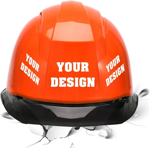 Vista 28 de Casco de seguridad con logotipo personalizable, protector para la cabeza, para trabajo al aire libre (naranja (nuevo estándar))