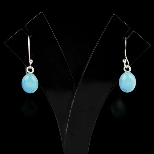 Vista 2 de Pendientes colgantes delicados de piedras preciosas naturales, aretes de plata de ley 925 de diseñador, joyería hecha a mano, piedra de nacimiento