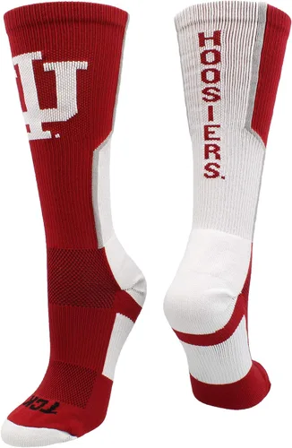 Vista 7 de TCK NCAA Perimeter Crew Socks, calcetines deportivos de equipo de rendimiento atlético para hombres y mujeres, absorben la humedad, con licencia