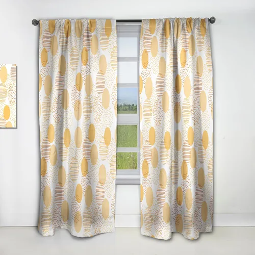 Vista 9 de DesignQ Cortinas con patrón hexagonal retro IX para dormitorio, cortinas para sala de estar, cortinas con aislamiento térmico, panel individual, 52