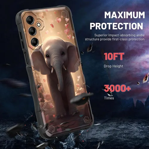 Vista 392 de Funda para Galaxy A14 5G, [Doble Capa][Protección contra Caídas de Grado Militar de 10 Pies] [Antideslizante] Funda Resistente a Prueba de Golpes