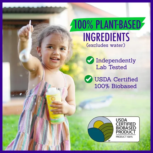 Vista 4 de California Baby Baño de burbujas de caléndula Baño de burbujas para niños 100% a base de plantas Baño de burbujas relajante lavanda Varita