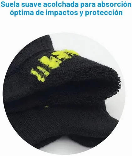 Vista 4 de BERING Calcetines tobilleros acolchados para correr atléticos para mujer (6 pares)