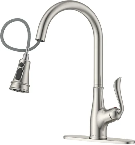 Vista 9 de APPASO Grifo de cocina de bronce con dispensador de jabón, grifo de fregadero de bronce frotado con aceite para cocina, grifo de fregadero de cocina
