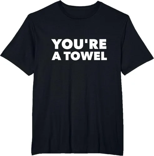 Vista 26 de Eres un toalla Funny camisa, mujer XL, Negro