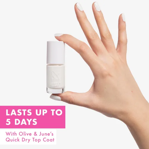 Vista 2 de Olive & June Esmalte de uñas de secado rápido Color instantáneo, de secado rápido, a prueba de manchas Fórmula vegana, libre de crueldad, sin 15
