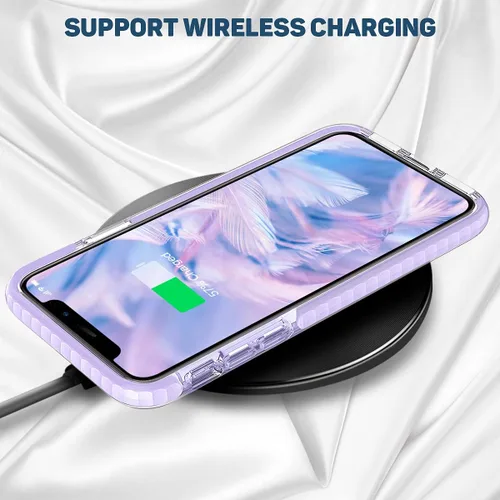 Vista 6 de MATEPROX Carcasa para iPhone 12 Pro e iPhone 12, transparente y delgada, a prueba de golpes y caídas, transparencia de cristal