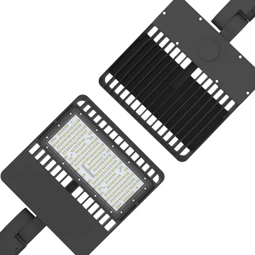 Vista 2 de Iluminación LED para estacionamiento, 150 W, caja de zapatos, luz de 19500 lm AC100-277 V, luz de área de calle para camino, jardín y lugares al