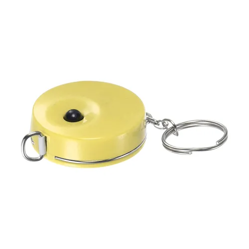 Vista 7 de HARFINGTON Cinta métrica retráctil de 4.9 ft/60 pulgadas, tamaño de bolsillo con llavero para cuerpo, tela, costura y manualidades, color azul