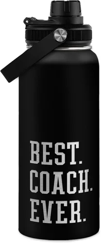 Vista 17 de Botella de agua de béisbol de 32 onzas con aislamiento de acero inoxidable para hombres, mujeres, amantes de los deportes, regalos de béisbol