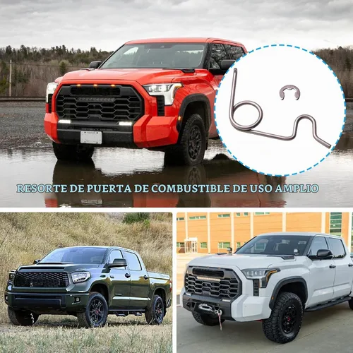 Vista 8 de Resortile de bolsillo para puerta de combustible de acero inoxidable para Toyota Tundra 2007-2020 77305-0C050 77305-0C060 Equipo de sistema