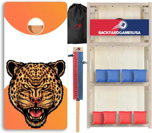 Vista 42 de CornholeGamesUSA Pro - Juego de tablas de Cornhole Fabricado en Estados Unidos Abedul báltico 3/4 Sin rebote Patas triples gruesas Dos