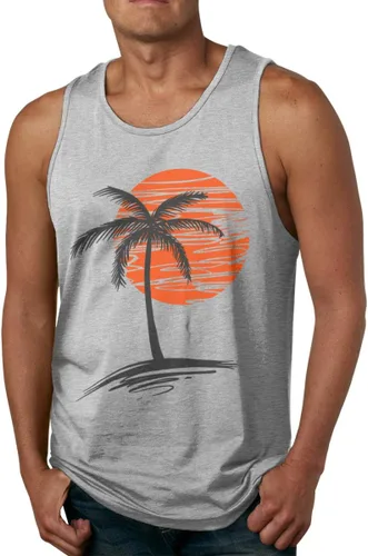 Vista 2 de Camiseta sin mangas de fitness para hombre de Palm Tree