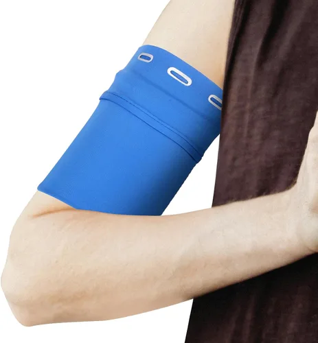 Vista 12 de PATIKIL Funda universal para brazalete para correr de 7 x 4 pulgadas, con bolsillo con cremallera para auriculares llaves, tarjetas de crédito Negro