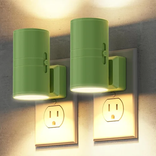 Vista 11 de Briignite - Luces nocturnas led enchufables, 3CCT, sensor de anochecer a amanecer, de 3000 K, regulable para pasillo, dormitorio, escalera, paquete