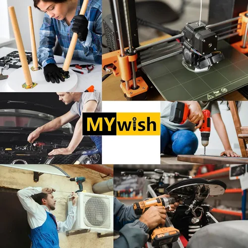 Vista 3 de Mywish M5 x 8mm 20 piezas de tornillos de cabeza plana con rosca hexagonal, pernos de acero inoxidable 304 para muebles con rosca completa, óxido