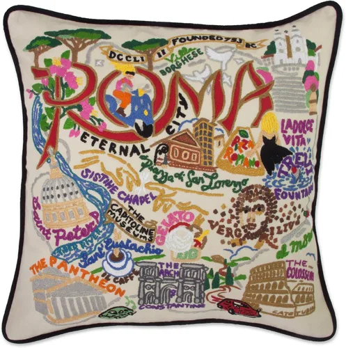 Vista 96 de Catstudio Portland (Oregon) - Almohada decorativa bordada