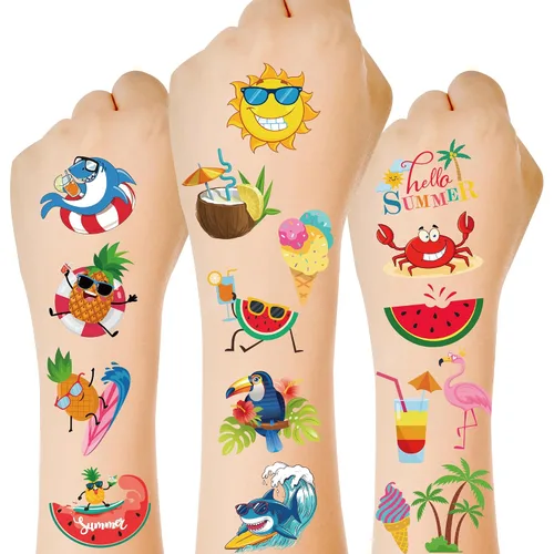 Vista 19 de 64 PIEZAS 4 Hojas Juego de Tatuajes Temporales del 4 de Julio, Decoraciones Patrióticas para Fiestas de Cara y Cuerpo, Calcomanías de Tatuajes