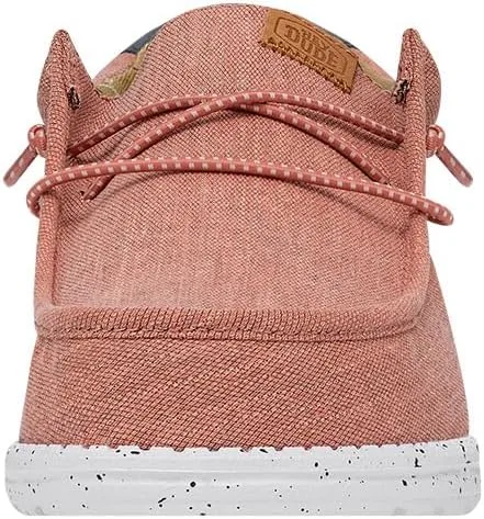 Vista 7 de HEYDUDE - Mocasines de lona lavada Wally para hombre, mocasines sin cordones, cómodos y ligeros