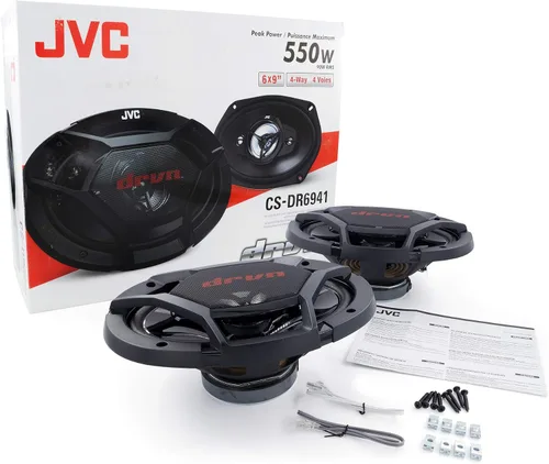Vista 2 de JVC Altavoces coaxiales de montaje superficial móvil CS-DR6941 drvn Serie DR (6" x 9", 550 vatios máximo, 4 vías)