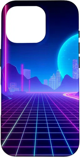 Vista 20 de Vaporwave Aesthetic Synthwave Retrowave 80s 90s Art Case for iPhone 16