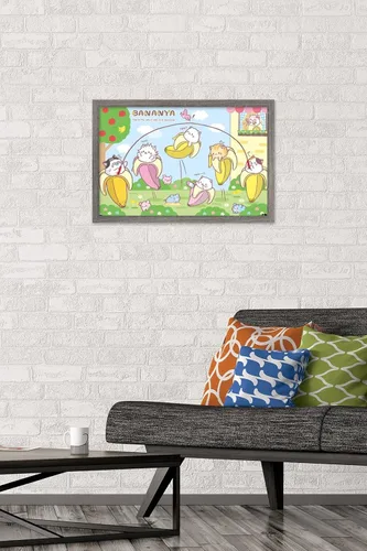 Vista 2 de Trends International Bananya - Póster de pared con cuerda de saltar