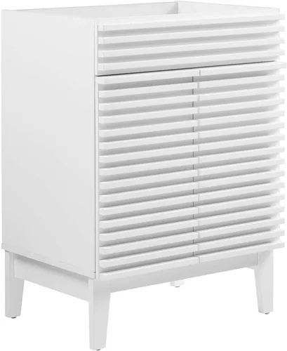 Vista 65 de Modway Render 23.5" tocador de baño en nogal (lavabo no incluido)