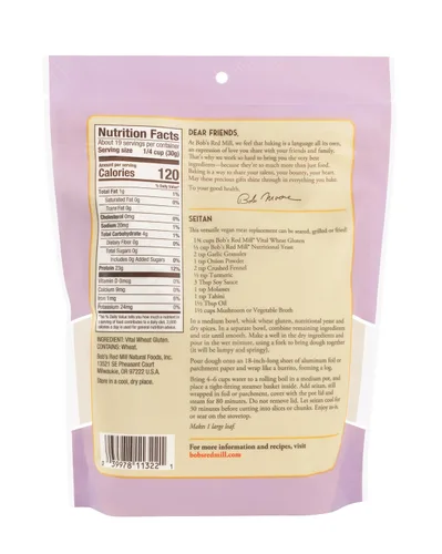 Vista 2 de Harina de gluten de trigo Bob's Red Mill Vital, de 20 onzas