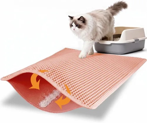 Vista 18 de Pieviev - Alfombrilla grande para arena de gato Negro