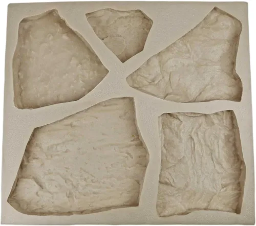 Vista 5 de Molde de goma de piedra de chapa para hormigón o yeso, planos de piedra de campo, versión 1, 22.75 x 20.5