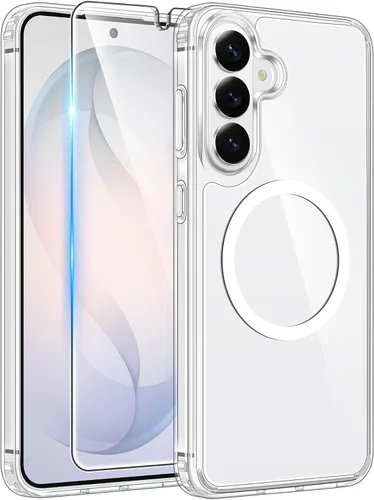 Vista 246 de FNTCASE - Funda para iPhone 16 Pro: magnética, mate, translúcida, de grado militar, protectora contra caídas, resistente, fina, duradera y a prueba