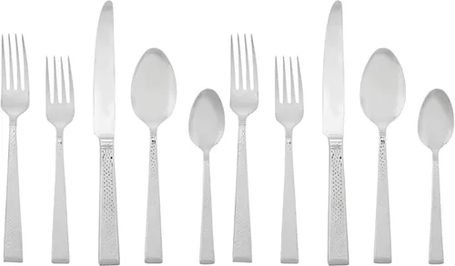 Vista 6 de Mikasa 5154346 Kyler - Juego de cubiertos de acero inoxidable, 20 piezas, servicio para 4