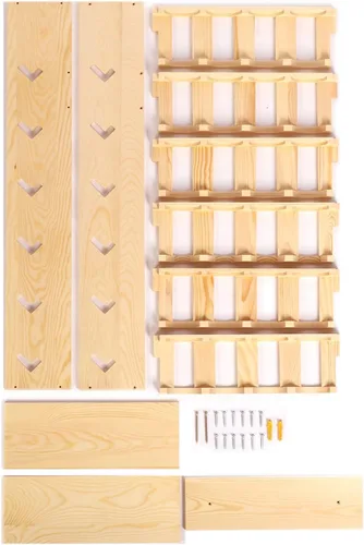Vista 9 de Nisorpa Soporte para 24 latas de pintura en aerosol o lubricante, estante para latas de aerosol de 6 niveles, estante de almacenamiento de latas