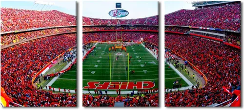 Vista 21 de TUMOVO MetLife Stadium - Decoración de pared de Nueva York, 3 piezas, lienzo, arte de pared para decoración del hogar, juegos de fútbol americano