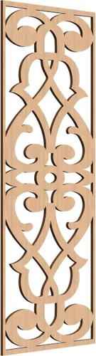 Vista 63 de 9 3/8"W x 24 3/8"H x 1/4"T Bellaire Decorativos Paneles de pared de madera calado, abedul