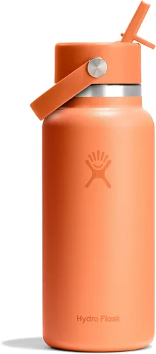 Vista 68 de Hydro Flask Botella de agua – Acero inoxidable aislado – Tapa flexible con popote de boca ancha, antiderrames, a prueba de fugas y recargable