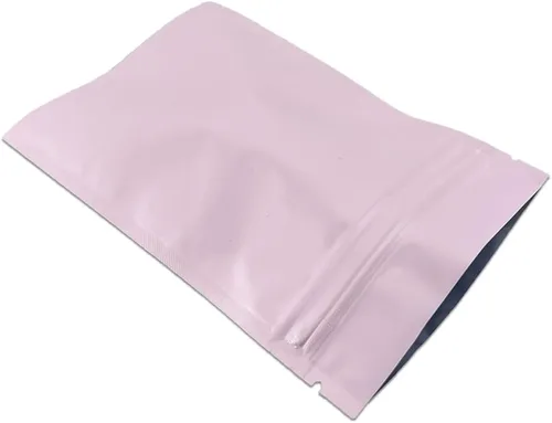 Vista 10 de FERENLI 100 unidades de bolsas planas con cierre de cremallera y auto-sellado para embalaje de papel de aluminio, bolsa de almacenamiento de café