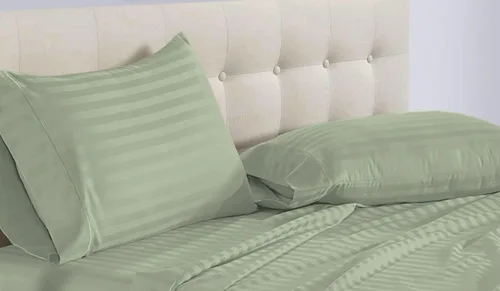 Vista 38 de Epic Cotton 100% algodón egipcio, juego de sábanas de 4 piezas de cama de agua sin adjuntar de 1000 hilos, tamaño Queen, bolsillo profundo de 15