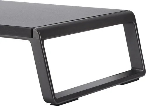 Vista 8 de Pssopp Soporte elevador de madera para monitor, TV PC portátil con almacenamiento, soportes para monitor que mejoran la postura para escritorio
